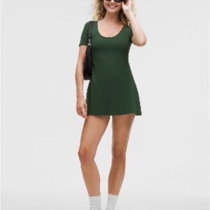 Green Short Sleeve Mini Dress NEVER WORN